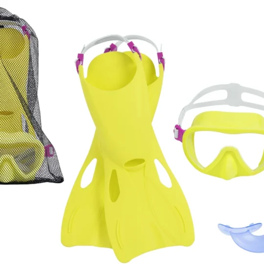 Komplet Za Ronjenje Žuta Maska, Peraje, Tuba Bestway 25039 1