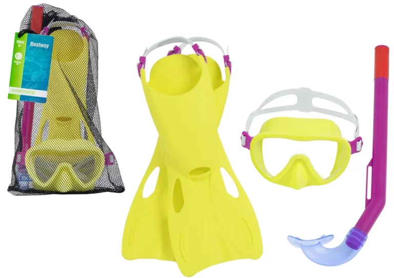 Komplet Za Ronjenje Žuta Maska, Peraje, Tuba Bestway 25039 1