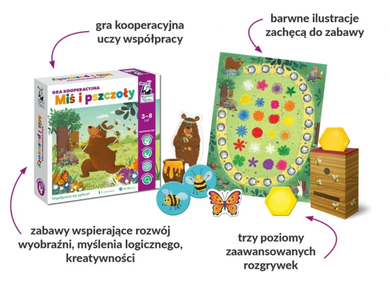 Kooperativna Društvena Igra Medvjedić I Pčele Za Djecu Od 3 Do 8 Godina Kapetan Znanost 4