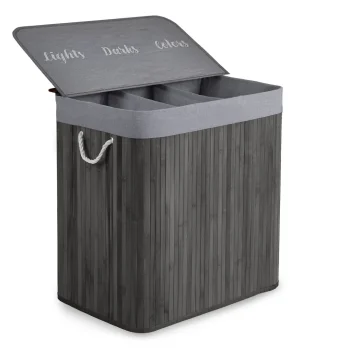 Košara Za Rublje Od Bambusa S Poklopcem 150 L Massido 2