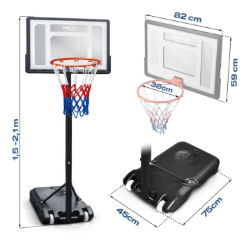 Košarkaški Koš Samostojeći Neo Sport Ns 280, 150–210 Cm 15