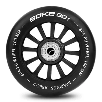 Kotači Za Skuter 100 Mm Crni 2 Kom ~1 Kg 2