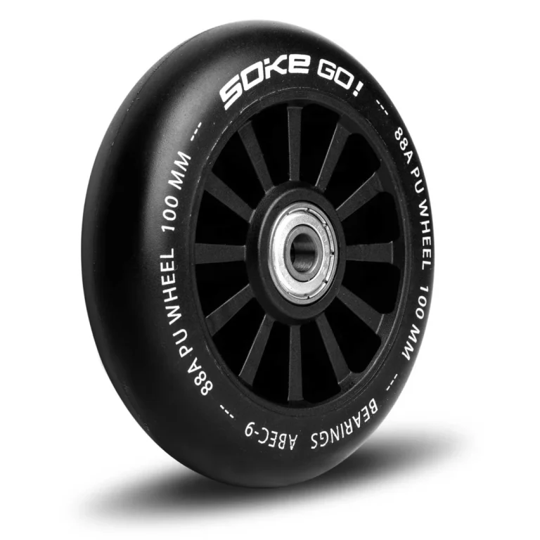 Kotači Za Skuter 100 Mm Crni 2 Kom ~1 Kg 4