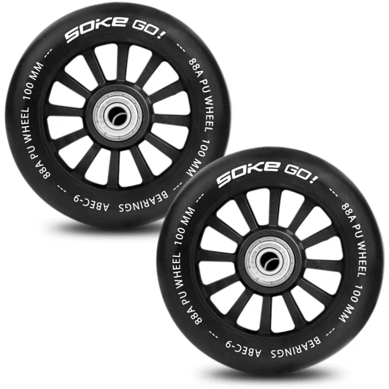 Kotači Za Skuter 100 Mm Crni 2 Kom ~1 Kg 6
