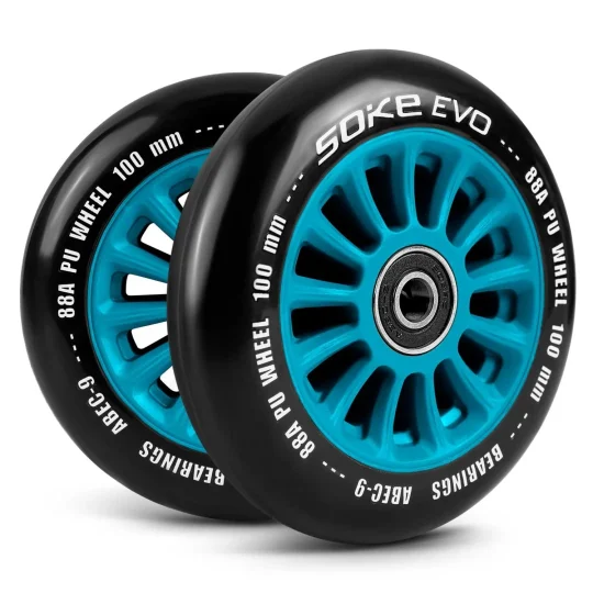 Kotači Za Skuter 100 Mm Plavi 2 Kom 1