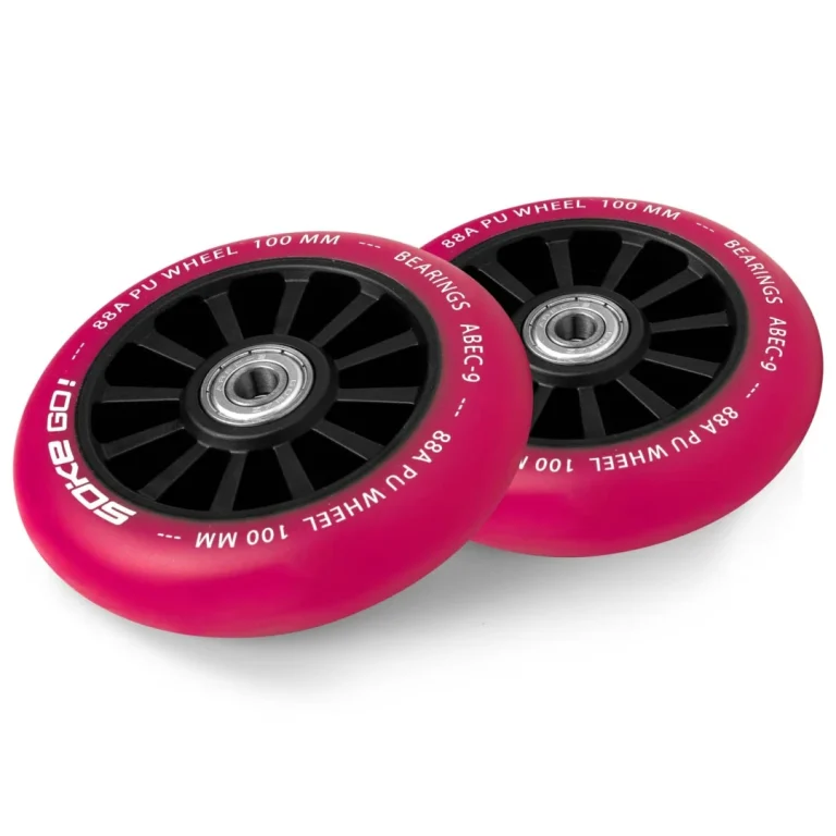 Kotači Za Skuter 100 Mm Rubinovi 2 Kom 3