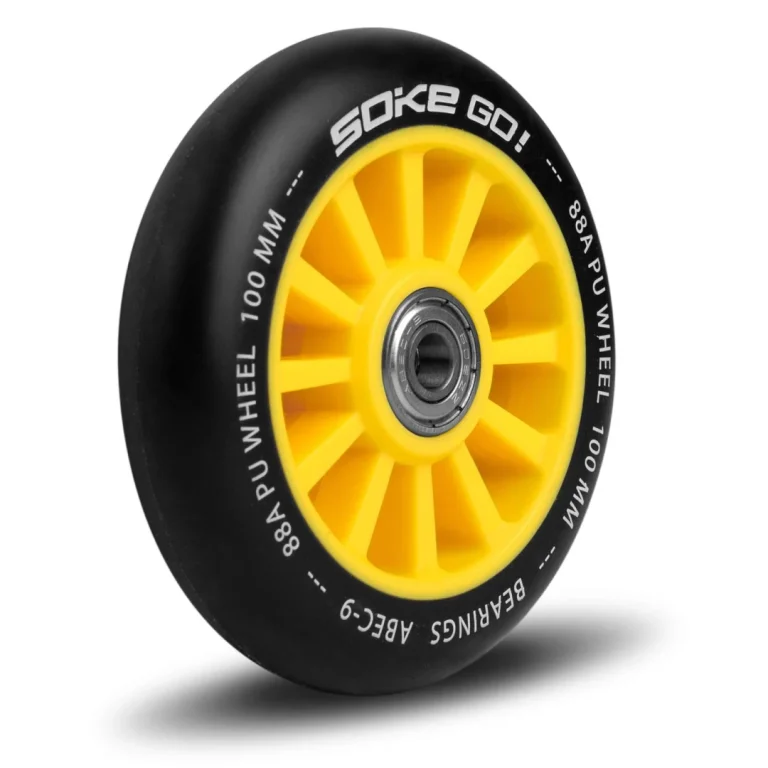 Kotači Za Skuter 100 Mm žuti 2 Kom 4