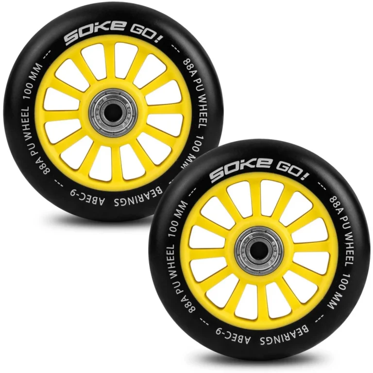 Kotači Za Skuter 100 Mm žuti 2 Kom 6