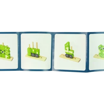 Kreativna Prostorna 3d Slagalica S Drvenim Kockicama I žabom 3