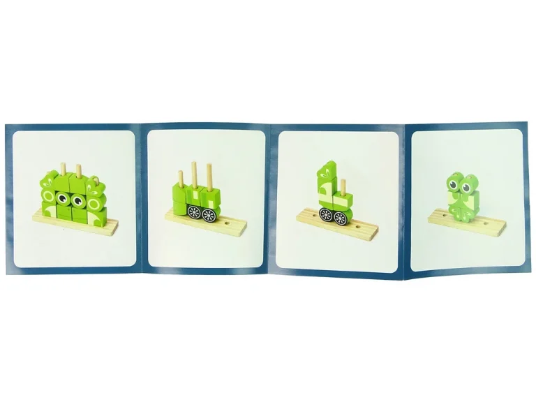 Kreativna Prostorna 3d Slagalica S Drvenim Kockicama I žabom 3