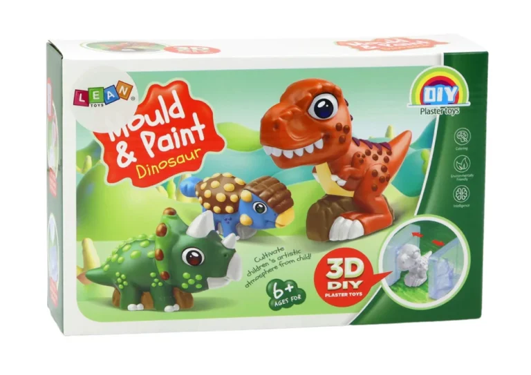 Kreativni Set 3d Gipsani Dinosauri Za Bojanje 5