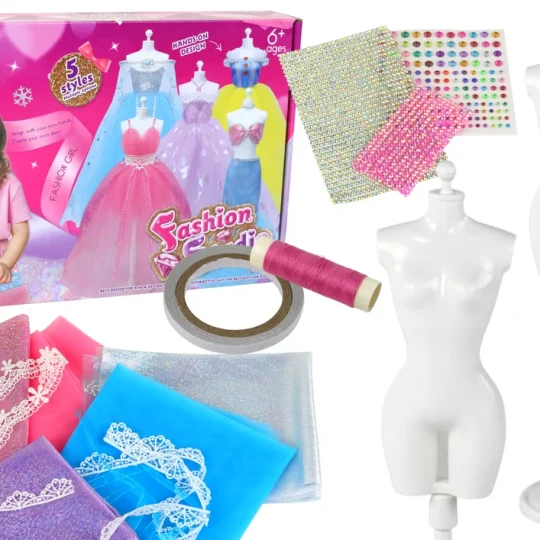 Kreativni Set Za Izradu Haljina, 5 Materijala, 2 Stalka 1