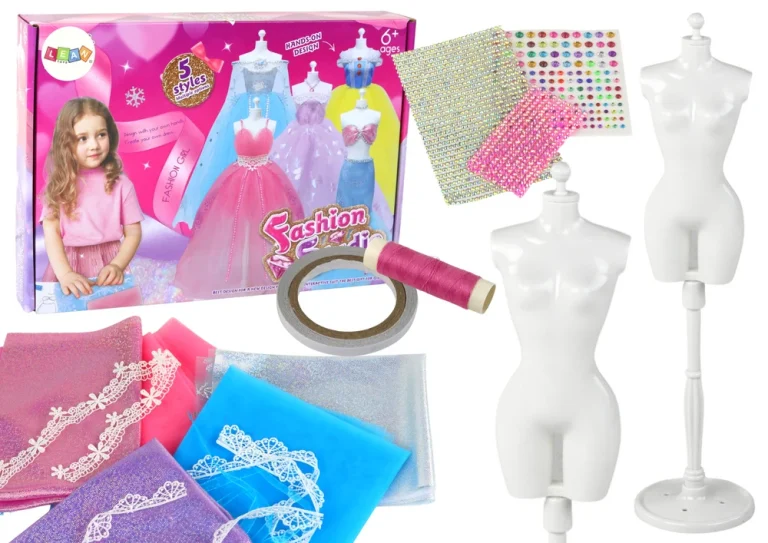 Kreativni Set Za Izradu Haljina, 5 Materijala, 2 Stalka 1