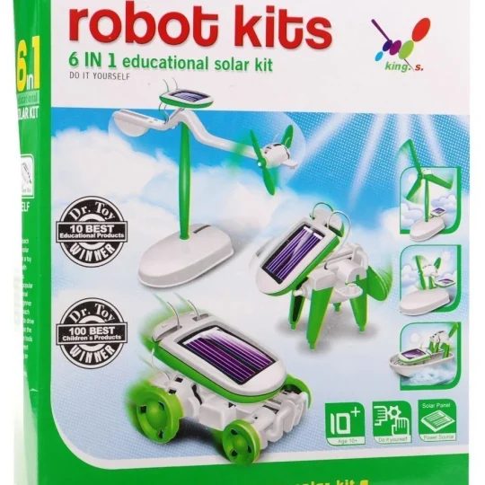 Kreativni Solarni Robotski Setovi 6 U 1 (xb490), Zelena 1