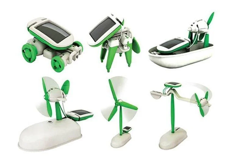 Kreativni Solarni Robotski Setovi 6 U 1 (xb490), Zelena 2
