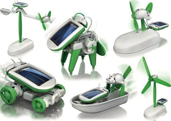 Kreativni Solarni Robotski Setovi 6 U 1 (xb490), Zelena 3