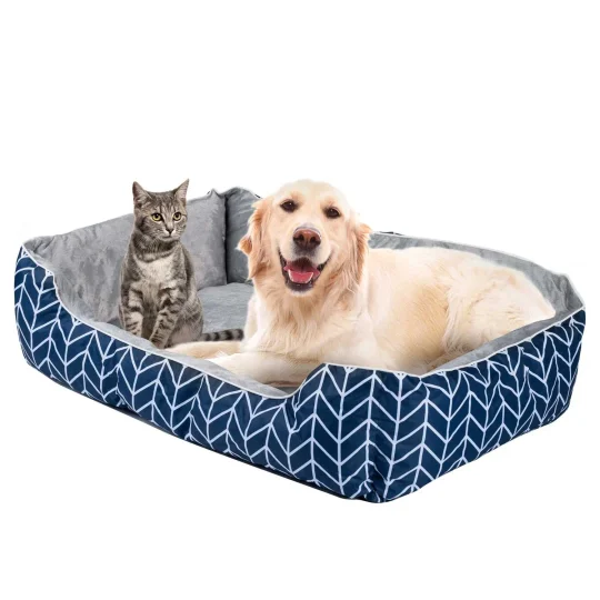 Krevet Za Pse I Mačke 100 × 70 × 25 Cm Xl Dr 234 Plavi 1