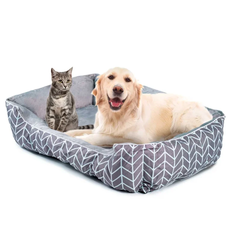Krevet Za Pse I Mačke 100 × 70 × 25 Cm Xl Dr 236 Sivi 1
