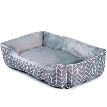 Krevet Za Pse I Mačke 100 × 70 × 25 Cm Xl Dr 236 Sivi 2