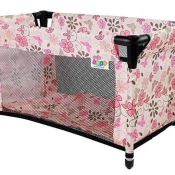 Krevetac Za Lutke Alice Pink S Cvjetovima 2
