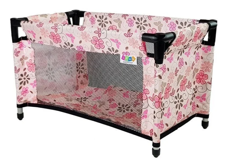 Krevetac Za Lutke Alice Pink S Cvjetovima 2