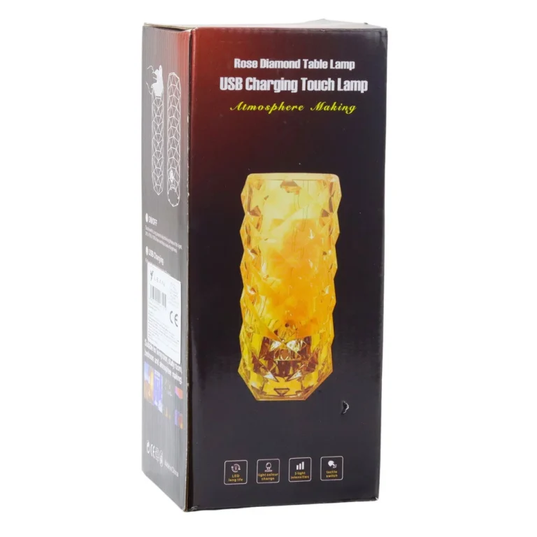 Kristalna Led Noćna Lampa 16 Boja S Daljinskim 4