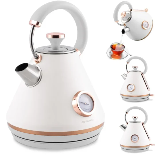 Kuhalo Za Vodu S Termometrom Berdsen Bd 701, 1,7 L, Bijelo 1