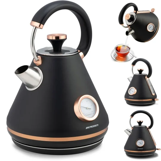 Kuhalo Za Vodu S Termometrom Berdsen Bd 701, 1,7 L, Crno 1