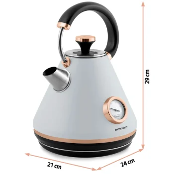 Kuhalo Za Vodu S Termometrom Berdsen Bd 701, 1,7 L, Sivo 16