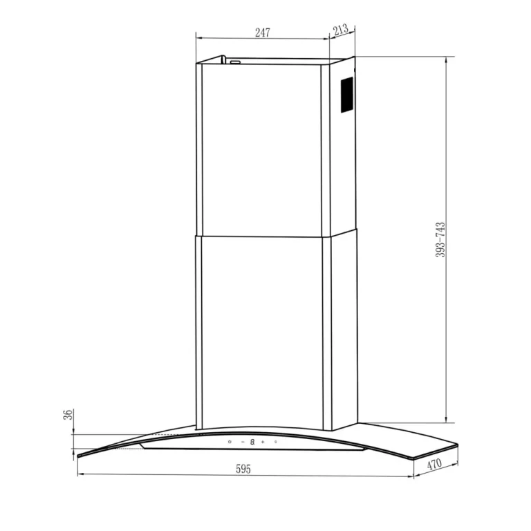 Kuhinjska Napa Berdsen Bt 216 60 Cm Crna 6