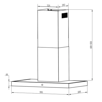 Kuhinjska Napa Berdsen Bt 218 90 Cm Crna 7