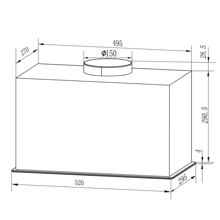 Kuhinjska Napa Berdsen Bt 239 52 Cm Crna 8