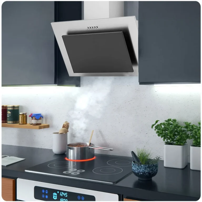Kuhinjska Napa S Dimnjakom Berdsen Bt 209 60 Cm Inox Crna 7