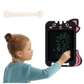 Lcd Ploča Za Crtanje U Obliku Mačke, Crna, 30 × 23,5 × 1 Cm 2