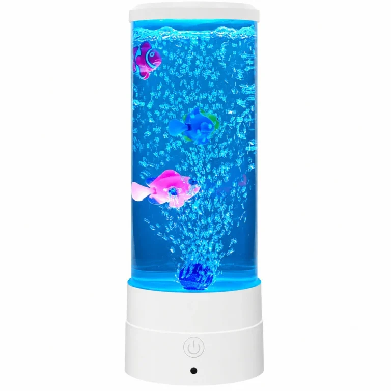 Led Rgb Noćna Lampa Akvarij S Ribicama, 16 Boja, Bijela 3