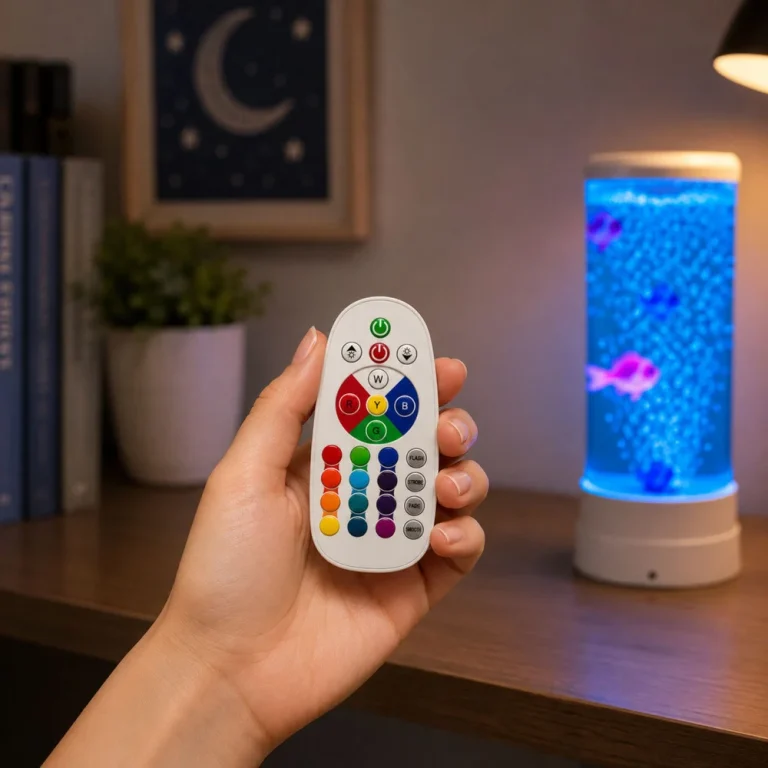 Led Rgb Noćna Lampa Akvarij S Ribicama, 16 Boja, Bijela 6