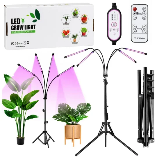 Led Lampa Za Uzgoj Biljaka 4 Panela Sa Stalkom 1