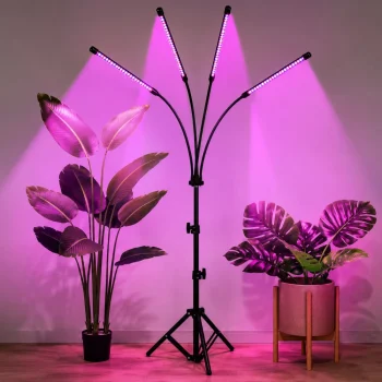 Led Lampa Za Uzgoj Biljaka 4 Panela Sa Stalkom 4