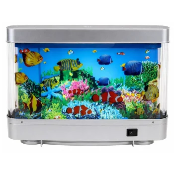 Led Noćno Svjetlo Akvarij S Pokretnim Ribicama, 23 Cm 2