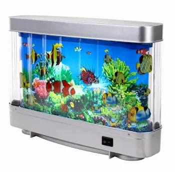 Led Noćno Svjetlo Akvarij S Pokretnim Ribicama, 23 Cm 5