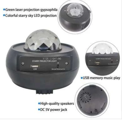 Led Projektor Zvjezdanog Neba 3+ S Bluetoothom I Noćnim Svjetlom 4