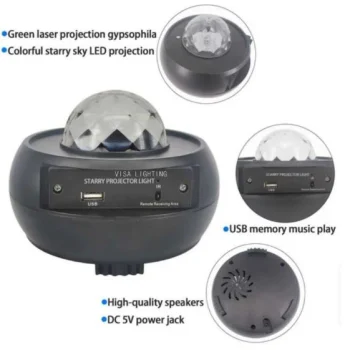 Led Projektor Zvjezdanog Neba 3+ S Bluetoothom I Noćnim Svjetlom 9