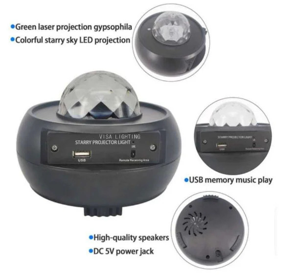 Led Projektor Zvjezdanog Neba 3+ S Bluetoothom I Noćnim Svjetlom 9