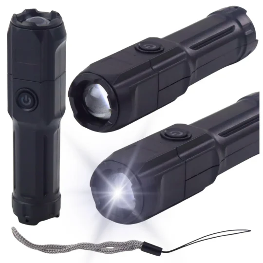 Led Svjetiljka S Zumom Usb Punjenje Crna 1