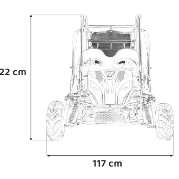 Lucky Seven Crveni Buggy S Unutarnjim Izgaranjem, Crvena Buggy Na Akumulator 2