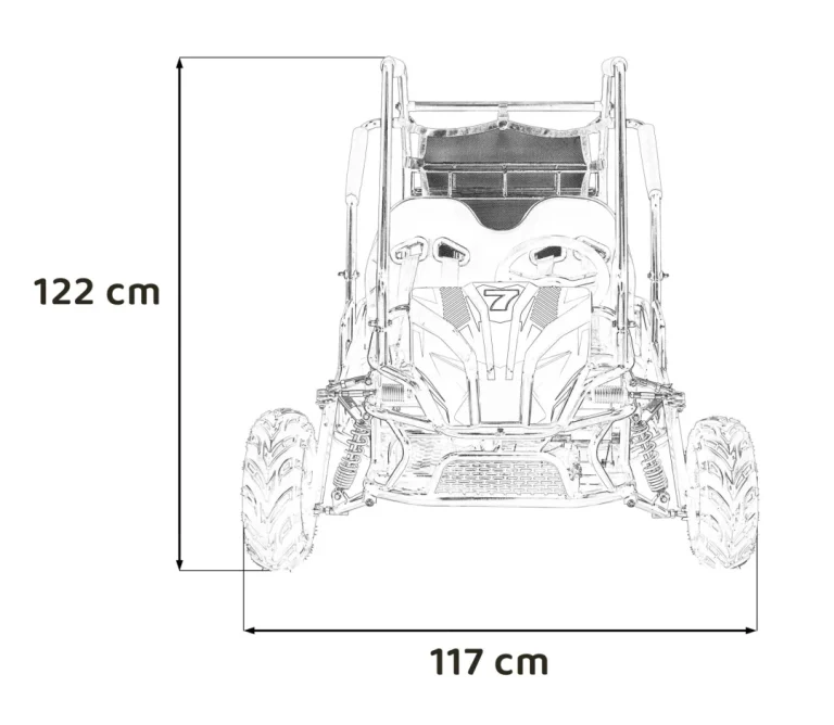 Lucky Seven Narančasta Kolica S Unutarnjim Izgaranjem Buggy Na Akumulator 3