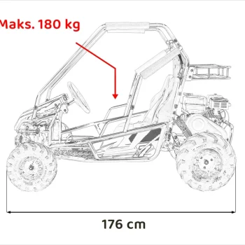 Lucky Seven Narančasta Kolica S Unutarnjim Izgaranjem Buggy Na Akumulator 4