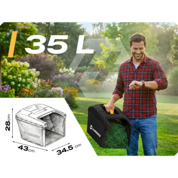 Lagana I Snažna Bežična Kosilica 33 Cm Humberg Hm 611, Siva, Var. 561101 4