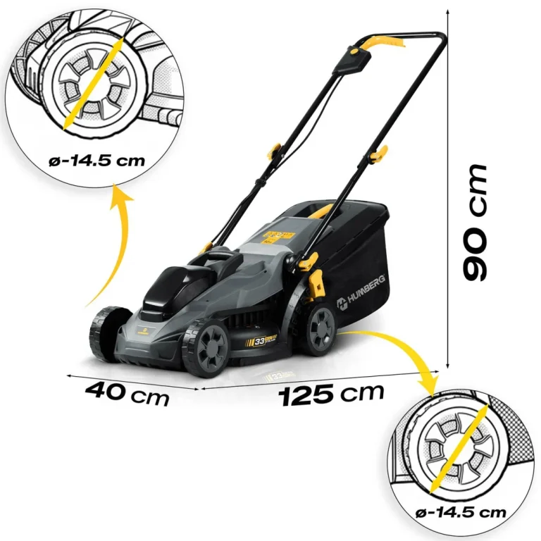 Lagana I Snažna Bežična Kosilica 33 Cm Humberg Hm 611, Siva 10