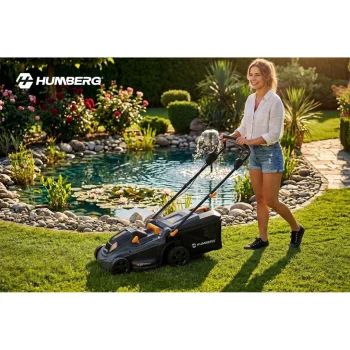 Lagana I Snažna Bežična Kosilica Za Travu 1000w 37cm Humberg Hm 610, Siva 11